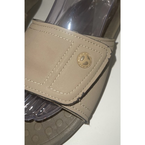 Vionic Kiwi -Men's Motion Control Orthotic Slide Sandal Camel Khaki Sz 7 US - Picture 4 of 8